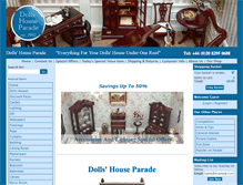 Tablet Screenshot of dollshouseparade.net
